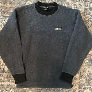 Eddie Bauer Men's Charcoal Crewneck Sherpa